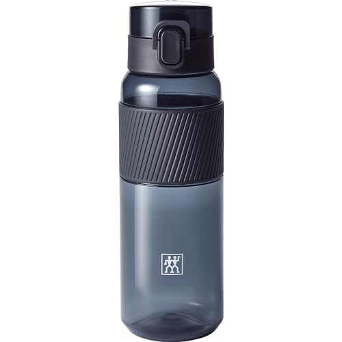 ZWILLING Trinkflasche BPA-frei, Wasserflasche für Fitness, Freizeit und Büro, Sportflasche aus Tritan, Schwarz, 680 ml